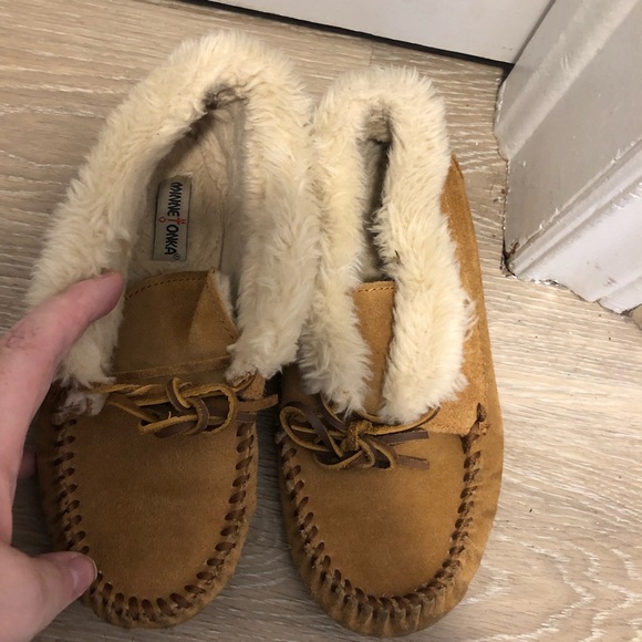 Minnie tonka ladies leather slippers size 4 - Picture 3 of 7